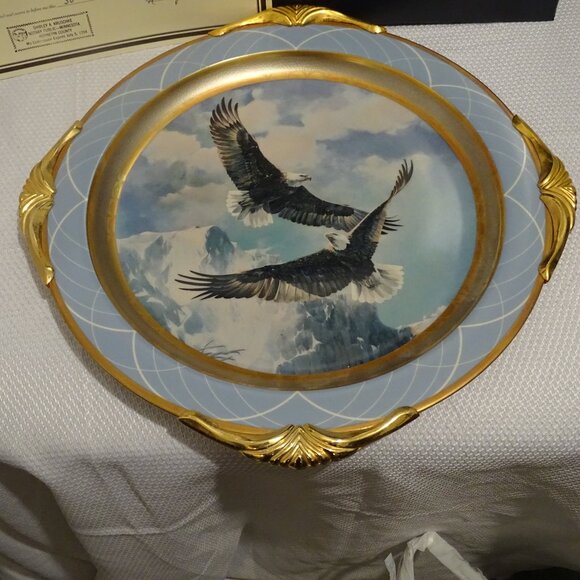 Fountainhead Collector Plate As Free As The Wind Eagle Mario Fernandez #/3633 - Picture 4 of 10
